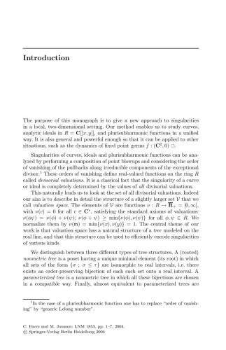 Valuative Tree