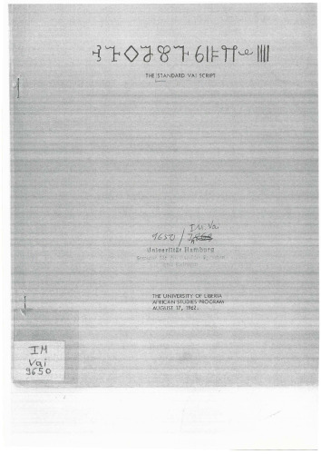 The standard Vai script. ꕙꔤꕺꗌꕢꔒꕃꕞꕮꕊꘈ