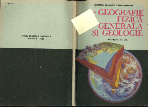 Geografie Fizică Generală şi Geologie. Clasa IX-a