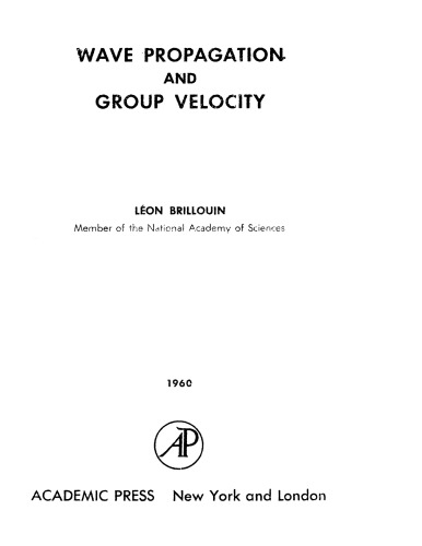 Wave Propogation and Group Velocity