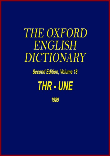 Oxford English Dictionary