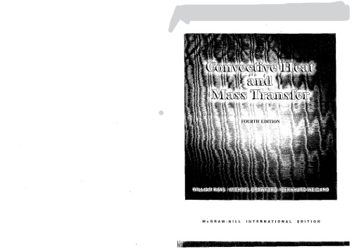 Convective Heat and Mass Transfer