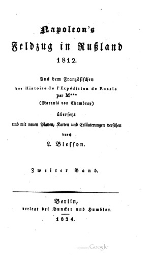 Napoleons Feldzug in Rußland 1812