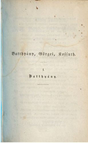 Graf Ludwig Batthyány