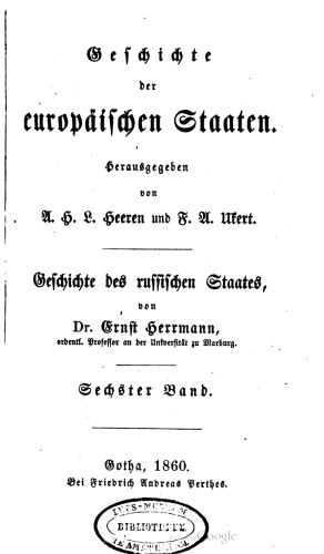 Geschichte des russischen Staates / Rußlands auswärtige Beziehungen in den Jahren 1775 bis 1792