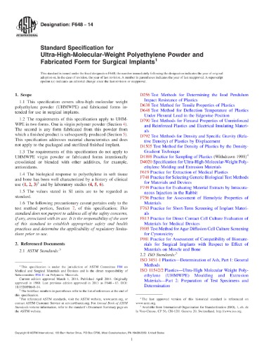 Ultra-High-Molecular-Weight Polyethylene Powder and Fabricated From for Surgical Implants