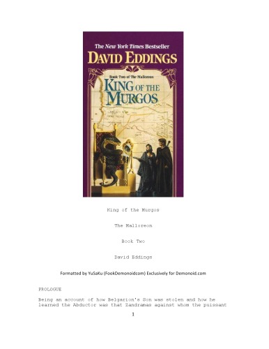 King of the Murgos (The Malloreon, Book 2)