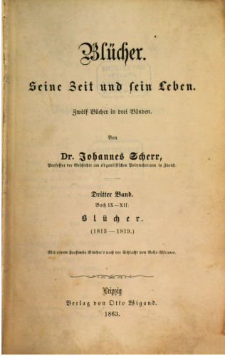 Blücher (1813-1819)