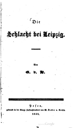 Die Schlacht bei Leipzig