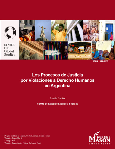 Los Procesos de Justicia por Violaciones a Derecho Humanos en Argentina