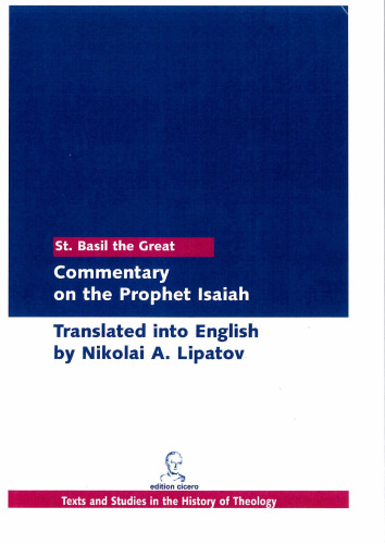 St. Basil the Great, Commentary on the Prophet Isaiah