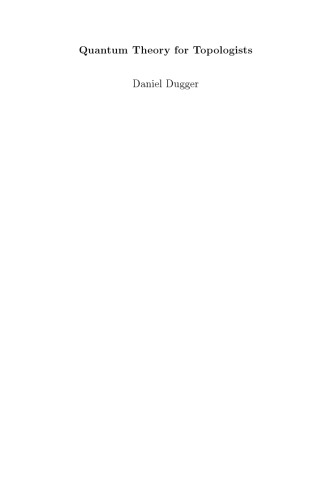 Quantum theory for topologists