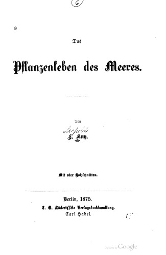 Das Pflanzenleben des Meeres