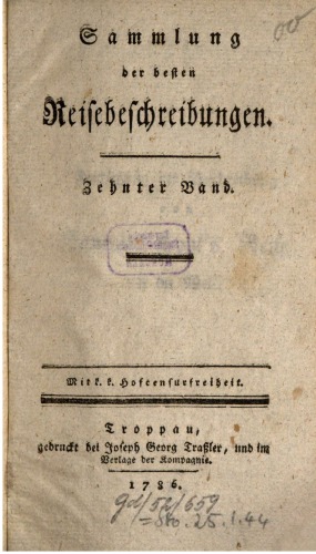 Sammlung der besten Reisebeschreibungen