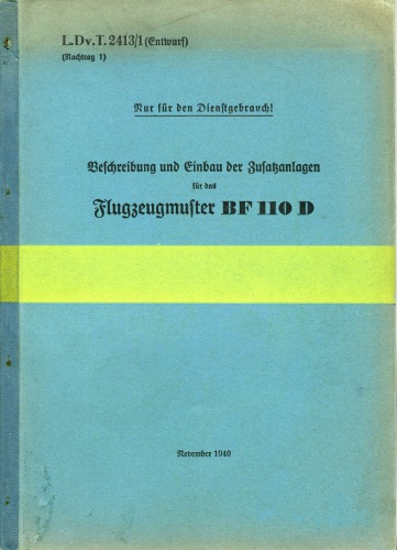 BF 110 D Zusatzanlagen