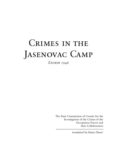 Crimes in the Jasenovac camp, Croatia