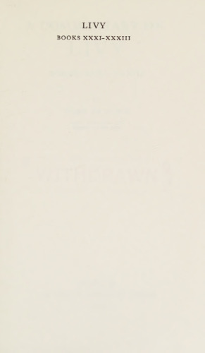 A Commentary on Livy, Books XXXI-XXXIII