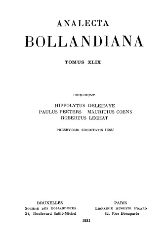 Analecta Bollandiana