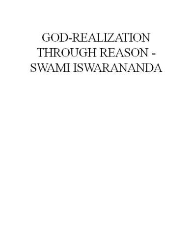 God-Realization through Reason