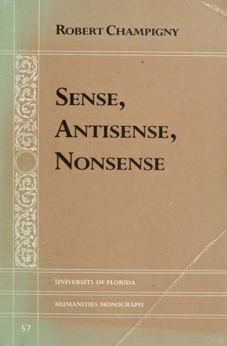 Sense, Antisense, Nonsense