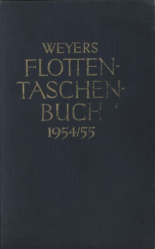 Weyers Flottentaschenbuch XXXVIII Jahrgang 19541955