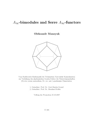 Ainfinity-bimodules and Serre Ainfinity-functors [PhD thesis]