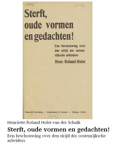 Sterft, oude vormen en gedachten!