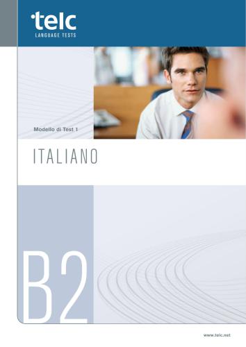 Telc language tests. Modello di Test 1. Italiano B2