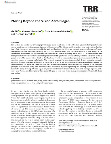 Moving Beyond the Vision Zero Slogan