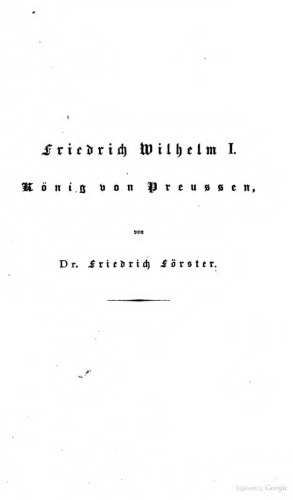 Friedrich Wilhelm I. König von Preussen