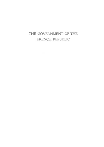 The government of the French republic