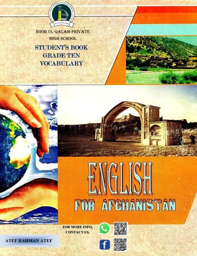 English for Afghanistan Vocabulary Lists
