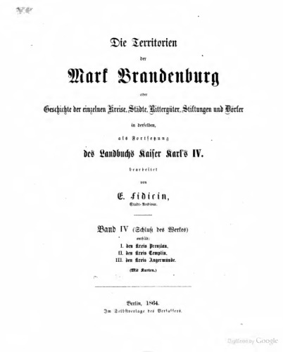 Kreis Prenzlau.--Kreis Templin.--Kreis Angermünde