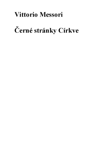 Černé stránky Církve