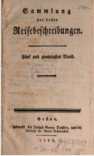 Sammlung der besten Reisebeschreibungen