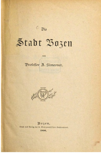 Die Stadt Bozen