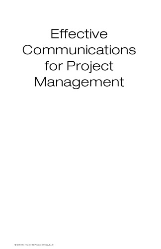 Effective Communications for Project Management