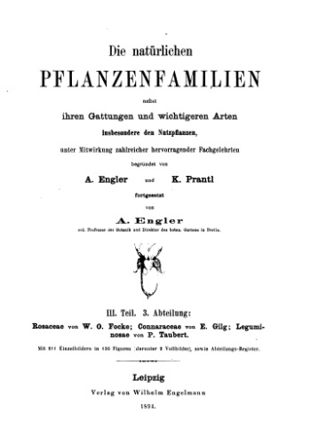Die natürlichen PFLANZENFAMILIEN. Rosaceae