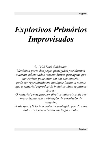 Explosivos primários improvisados
