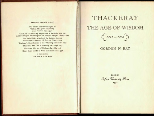 Thackeray: The Age of Wisdom 1847-1863