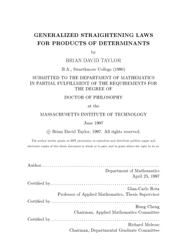 Generalized straightening laws for products of determinants