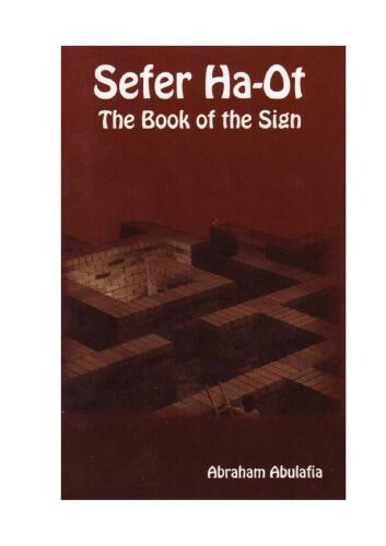 Sefer Ha-Ot. Le livre du signe
