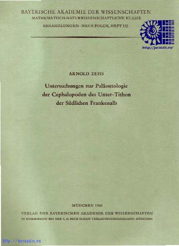 Untersuchungen zur Paläontologie der Cephalopoden des Unter-Tithon der Südlichen Frankenalb