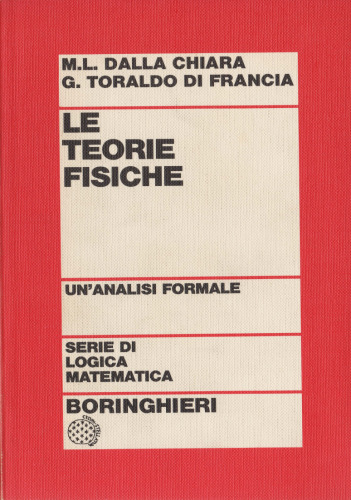 Le Teorie fisiche. Un’analisi formale