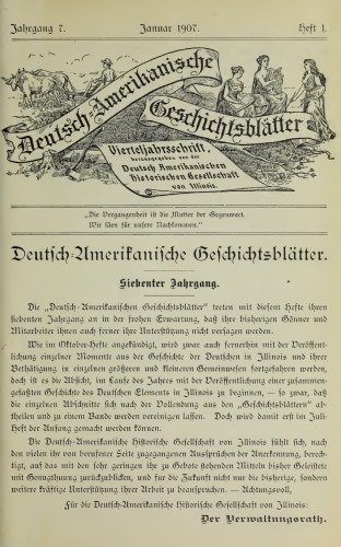 Deutsch-Amerikanische Geschichtsblätter
