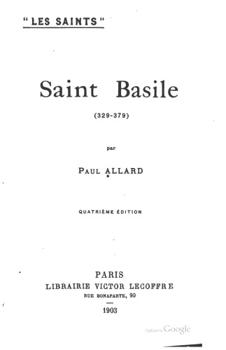 Saint Basile (329-379)