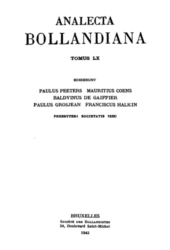 Analecta Bollandiana