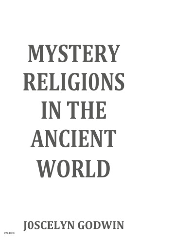 Mystery Religions in the Ancient World