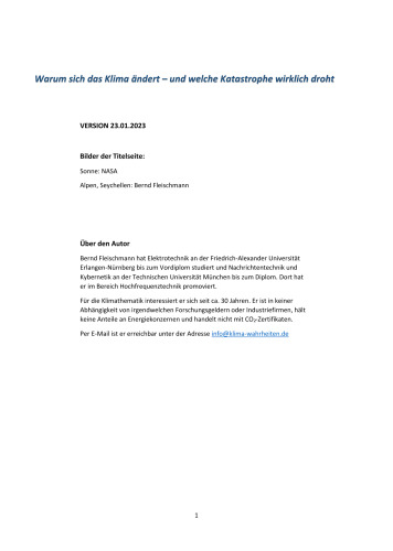 Warum sich das Klima ändert - Version 20230123