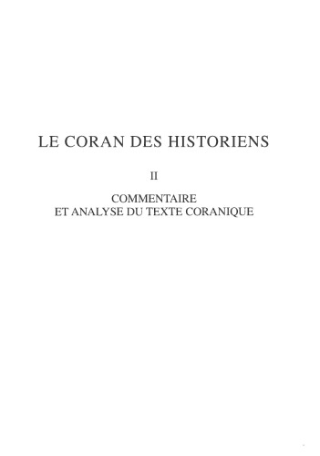 le coran des historiens - tome 2